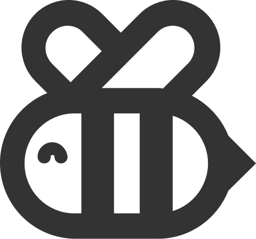 可爱昆虫卡通蜜蜂矢量图标素材 logo png