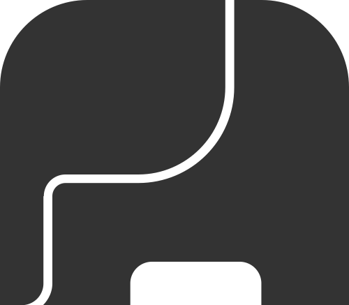 拼接抽象动物大象矢量图标素材 logo png