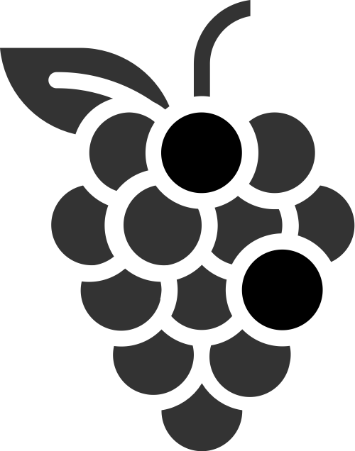 几何抽象拼接水果葡萄串矢量图标素材 logo png