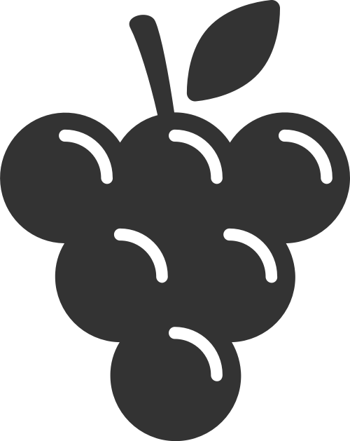 几何抽象拼接水果葡萄矢量图标素材 logo png