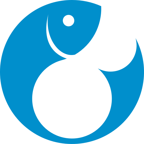 简约海鲜鱼矢量logo图形