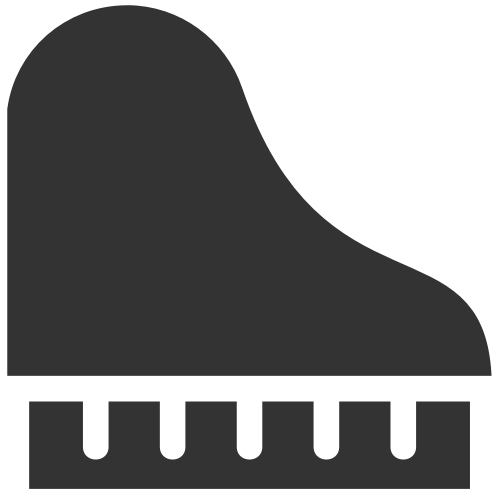 琴行钢琴标志icon