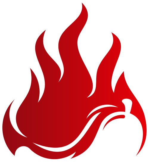 红色辣椒火焰logo图标素材