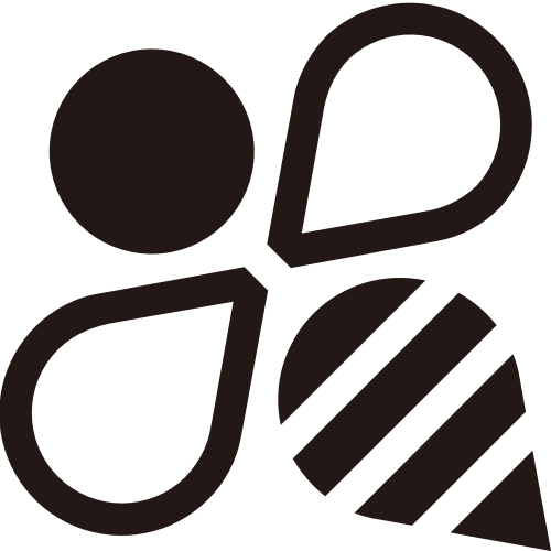 简约几何蜜蜂矢量图形 logo png