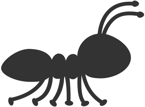 可爱卡通蚂蚁logo图标