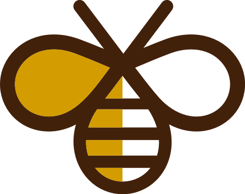 抽象简约小蜜蜂矢量图形 logo png