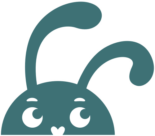 调皮卡通兔子logo素材LOGO图标素材 - 标小智