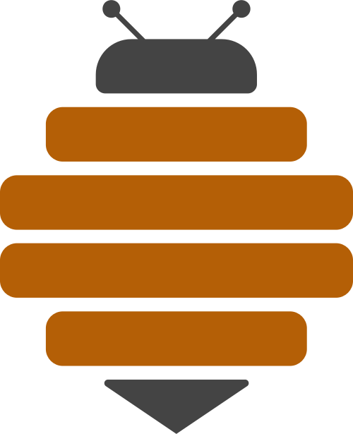 抽象蜜蜂蜂巢矢量图形 logo png