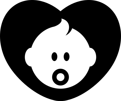 心形母婴亲子logo图标素材 logo png