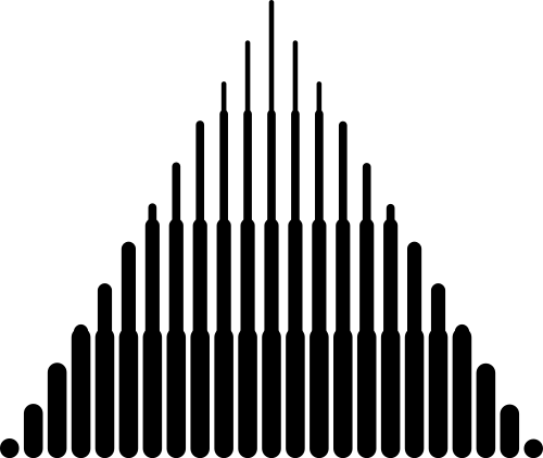 三角形黑色抽象粗细渐变矢量图标素材 logo png