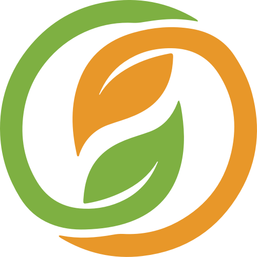 圆形绿色茶叶logo图标素材 logo png