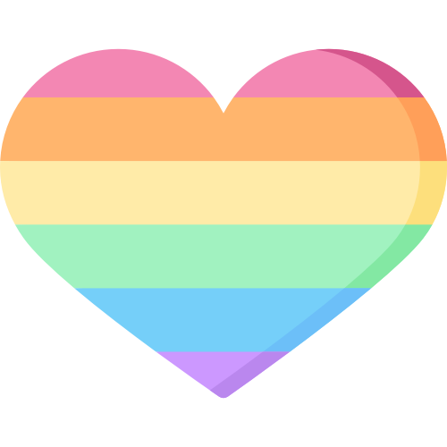彩色爱心图标 logo png