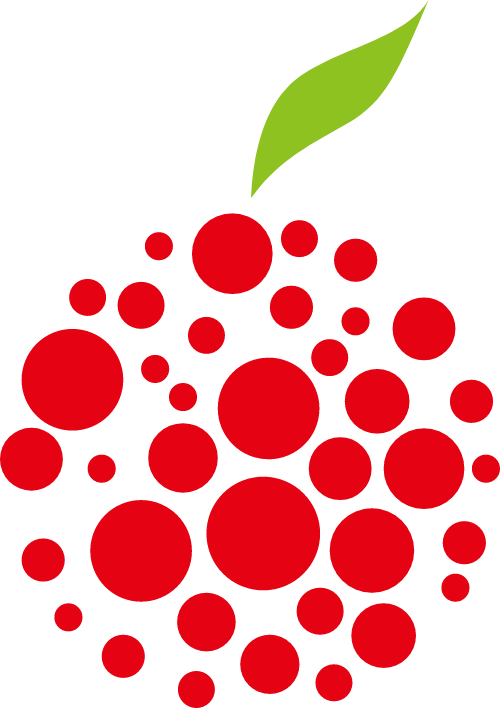圆形原点水果矢量logo