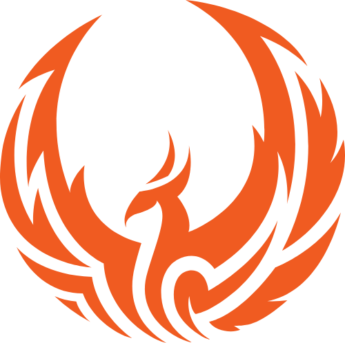 凤凰剪影图形矢量logo logo png