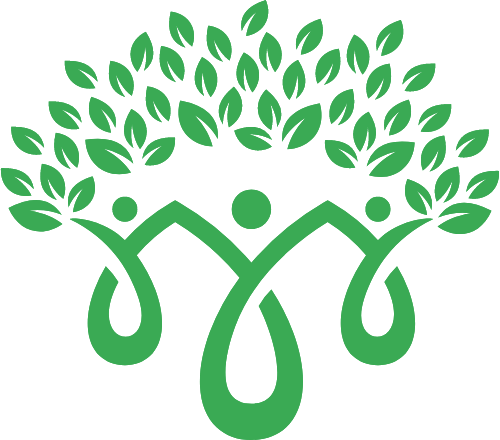 创意保护环境爱心绿树矢量logo