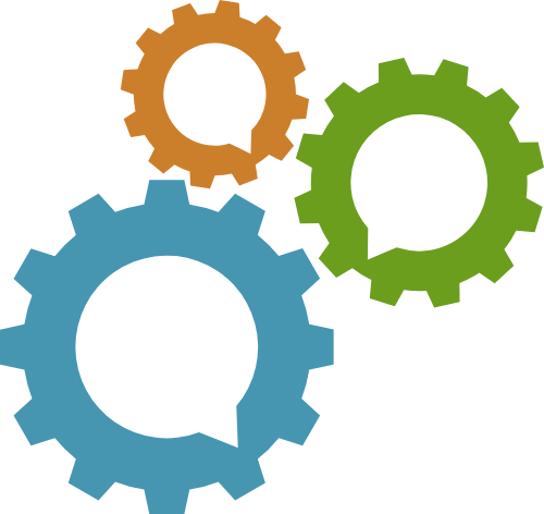 三个齿轮矢量图形logo logo png