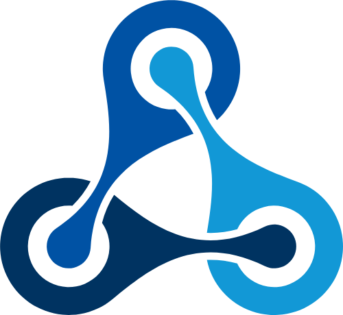 蓝色循环图形矢量logo logo png