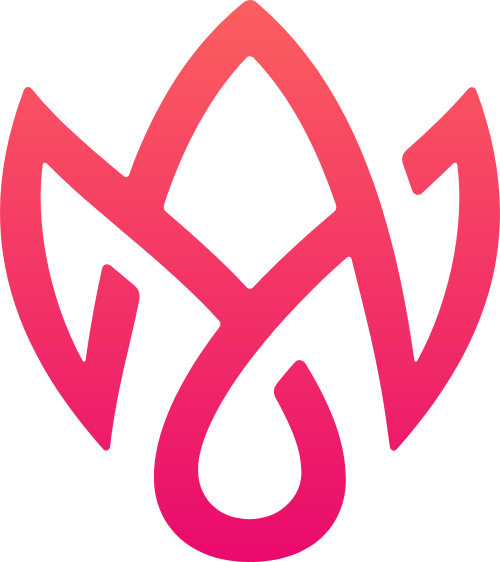 简约红色花朵矢量logo
