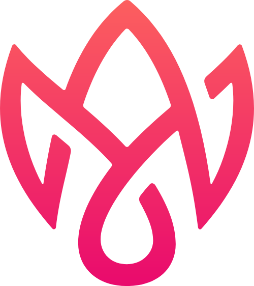 简约红色花朵矢量logo logo png