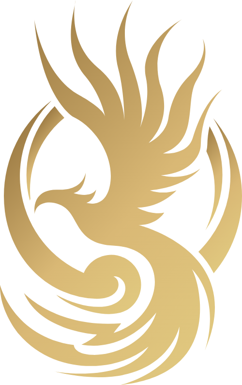 金色渐变凤凰矢量logo logo png