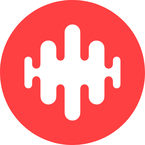 红色音频矢量logo logo png