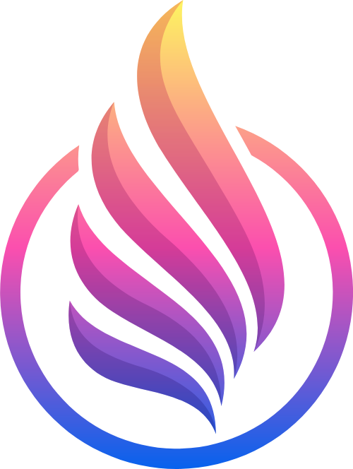 渐变翅膀图形矢量logo logo png