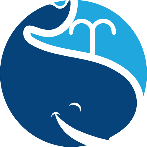圆形鲸鱼矢量图形logo logo png