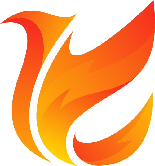 火焰飞鸟矢量logo