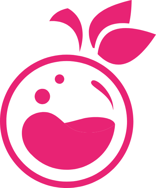 石榴水果果汁矢量logo