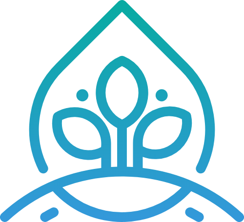 水滴树苗环保矢量logo