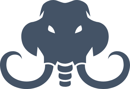 长毛象头像剪影矢量图形 logo png
