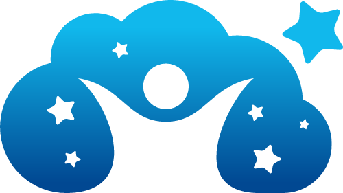 卡通少儿星星云矢量图形 logo png