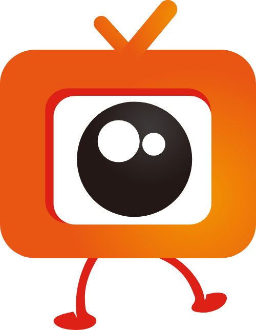 大眼睛卡通电视矢量图形 logo png