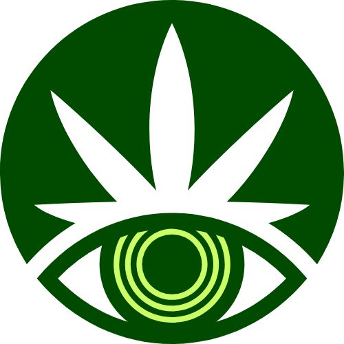 绿色圆形创意眼睛矢量图形 logo png