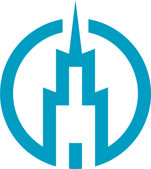 圆形高楼建筑矢量图形矢量logo