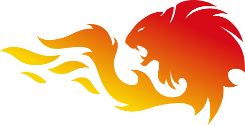 火焰狮子矢量图形 logo png