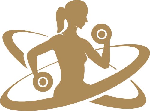 女士健身矢量图形 logo png