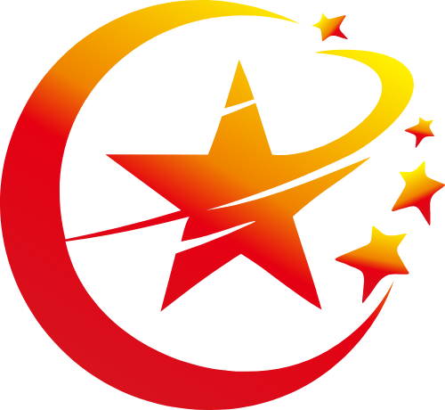 月亮五角星矢量logo图形 logo png