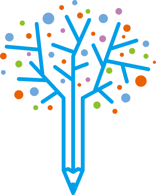 铅笔树创意矢量图形 logo png