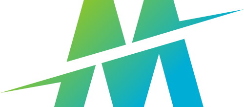 M字母渐变图形 logo png