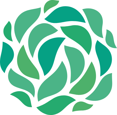 绿色环保家居健康花朵图形 logo png