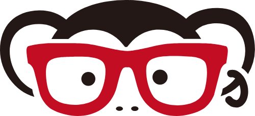 眼镜头像猴子图形 logo png