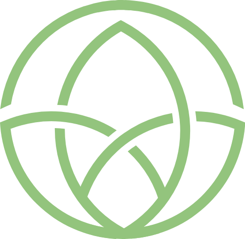 花朵圆形极简风图形 logo png