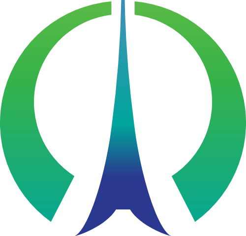 绿色金融科技图形 logo png