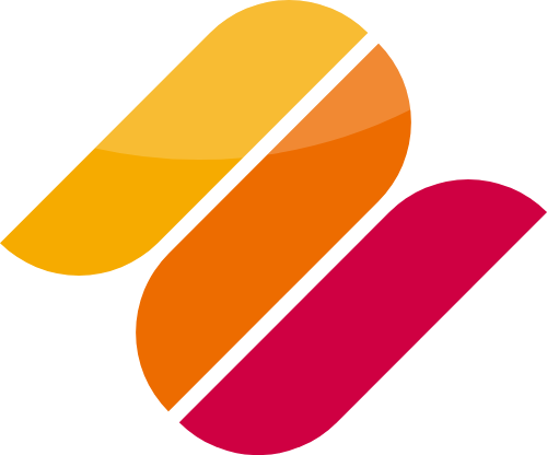 黄色红色几何图形 logo png