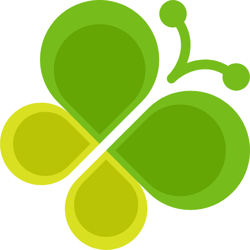 蝴蝶绿色自然生态 logo png