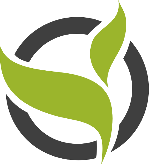 绿叶茶叶奶茶环形 logo png