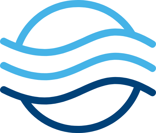水波浪海水蓝色图形 logo png