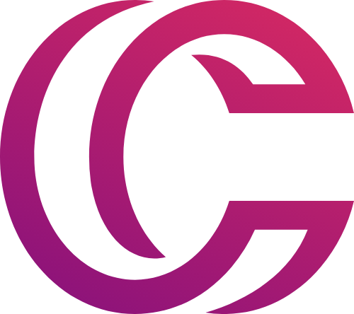 渐变字母C logo png