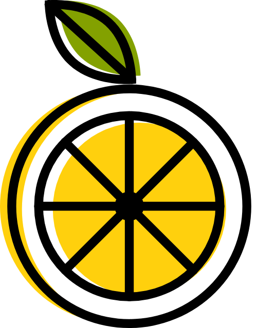 柠檬叶子图形 logo png